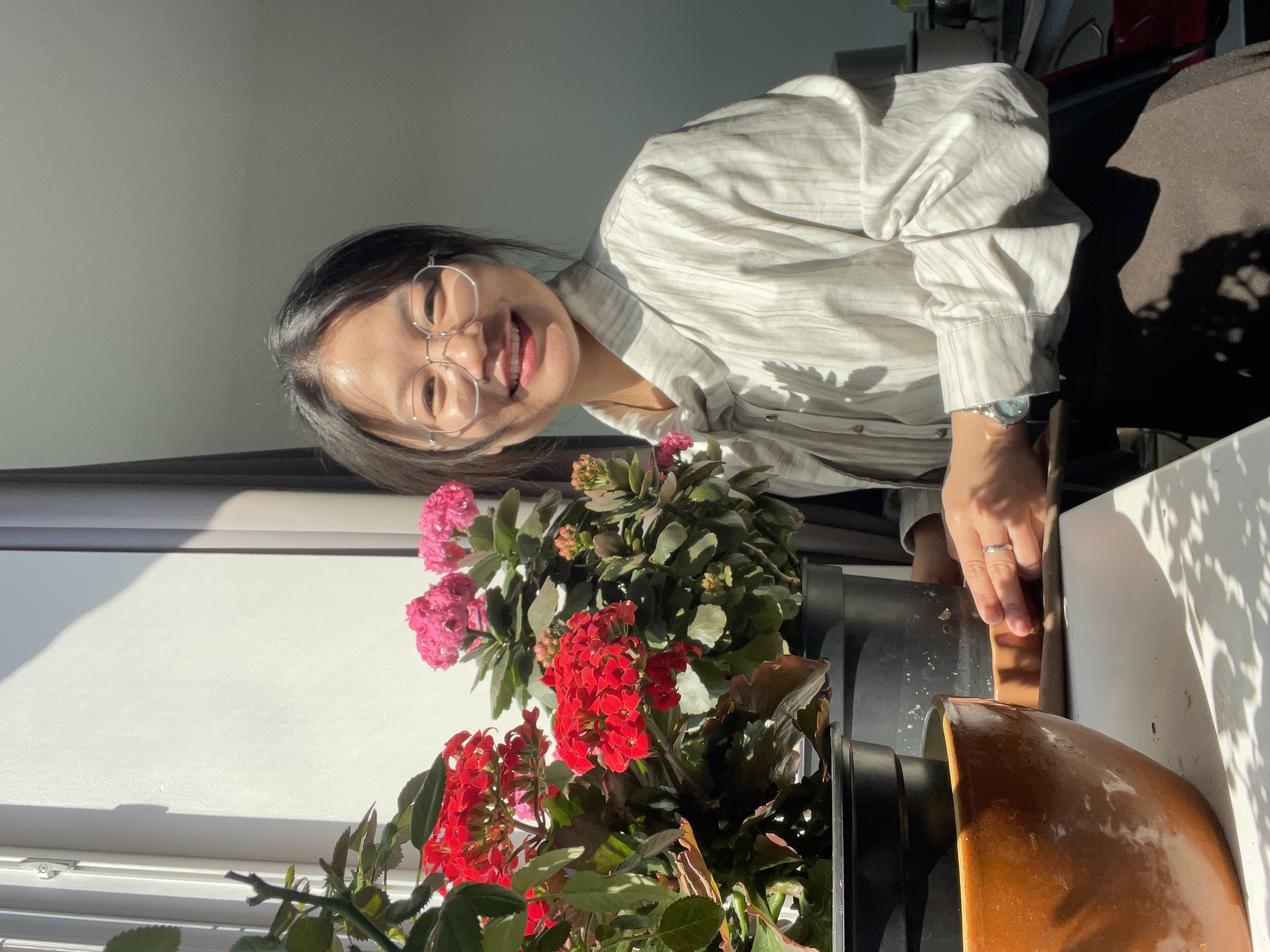 Me with my flowers